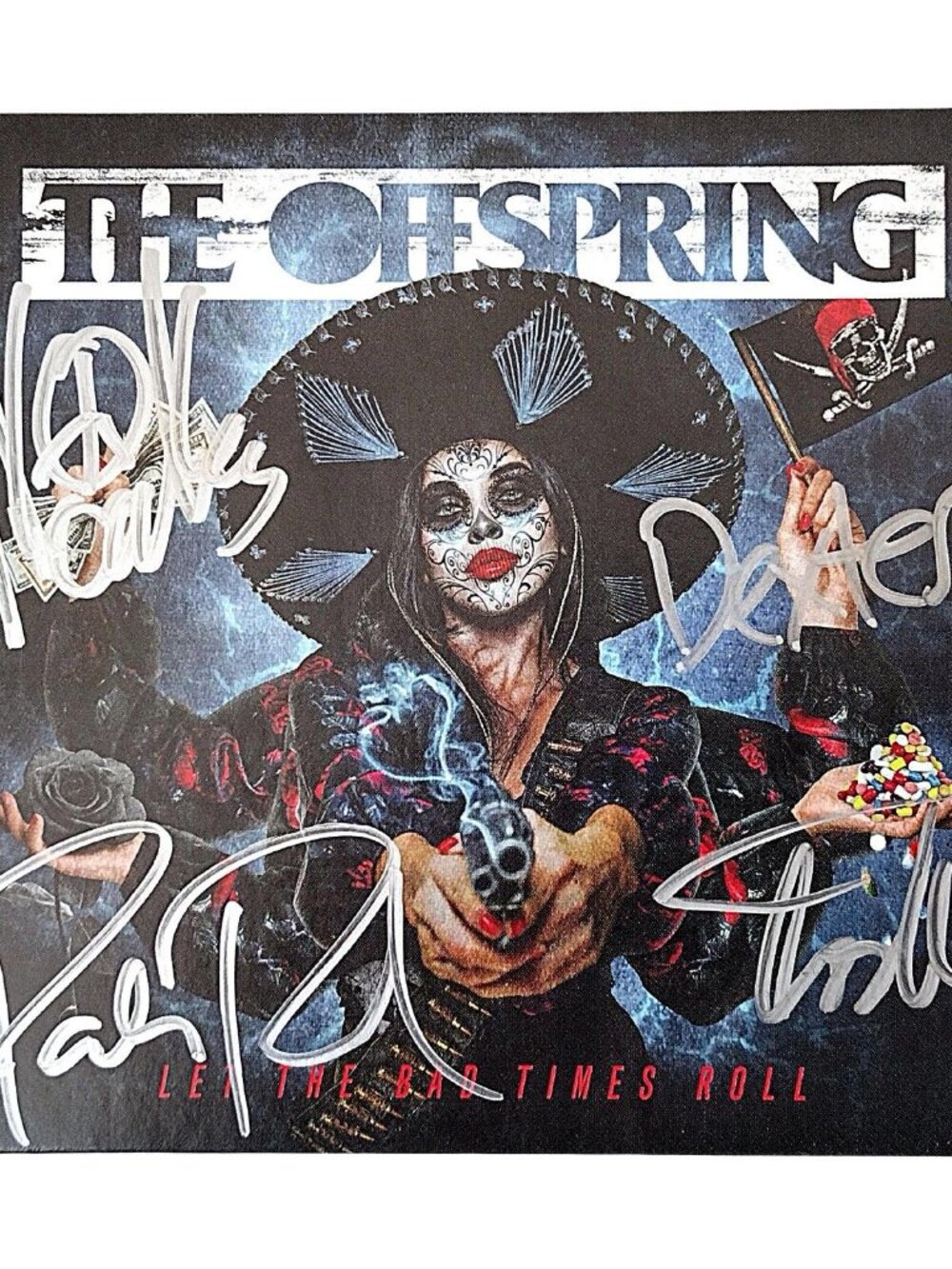 The Offspring Signed Let The Bad Times Roll CD Beckett BAS COA